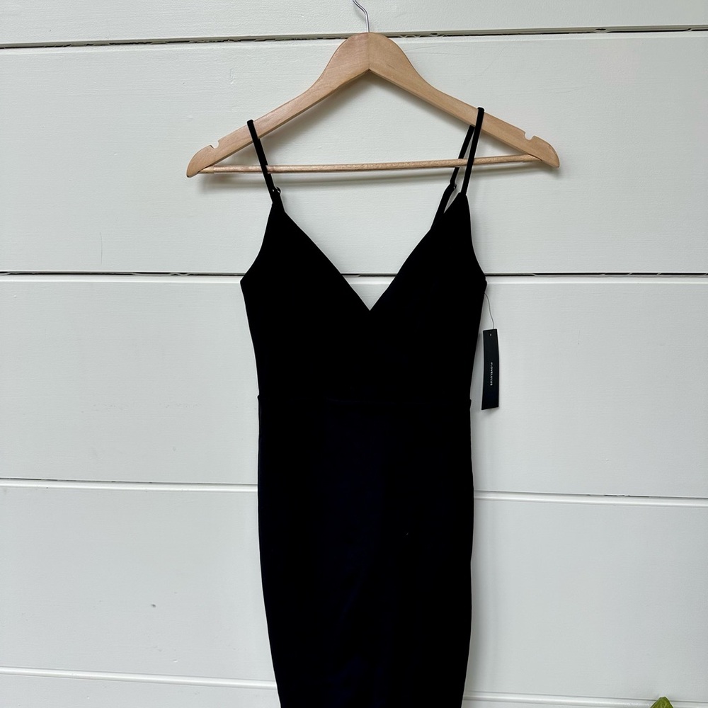Lulu's Black Spaghetti Strap Mini Dress